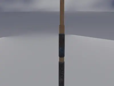 Fishing Rod Game Ready Free low-poly 3D model