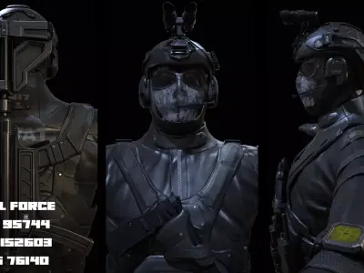 Special Force   Low-poly 3D model
