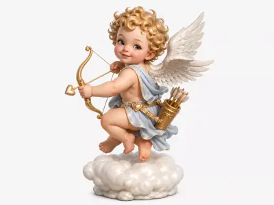 Cupid on a Cloud 3D model