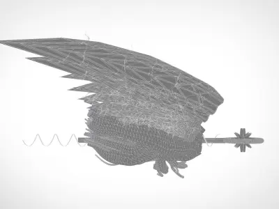 DEVILS WINGS STICK  3D model