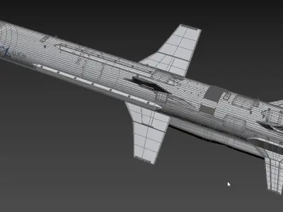 R-360 Neptune Missile 3D model