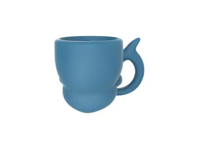 Cute Shark Mug Fun and Playful Ocean Cup 3D print model