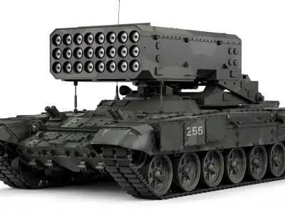 TOS-1A Solntsepek 2020 3D model