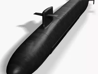 SSBN Le Triomphant 3D model
