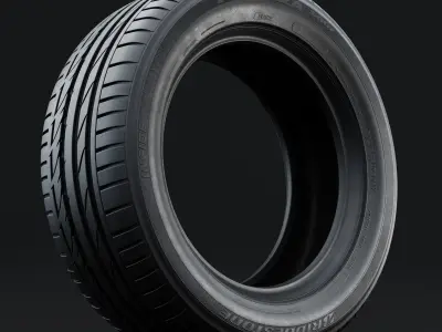 Bridgestone Potenza S001 Detailed 3D Model 3D model