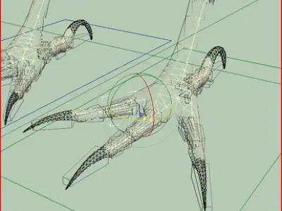 CROW - Fully Rigged For Max 3D model