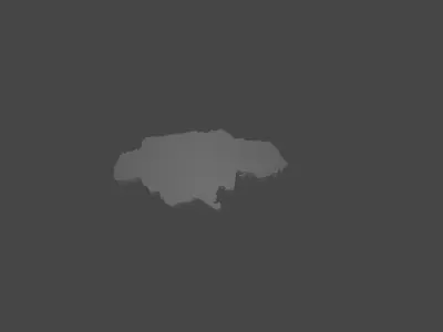 Jamaica Island Model Low-poly 3D model