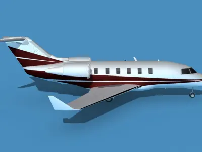 Bombardier CL604 Challenger V07 3D model