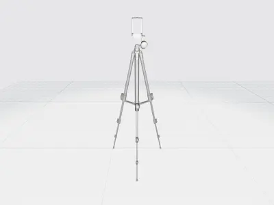 3D Tripod Low-poly 3D model