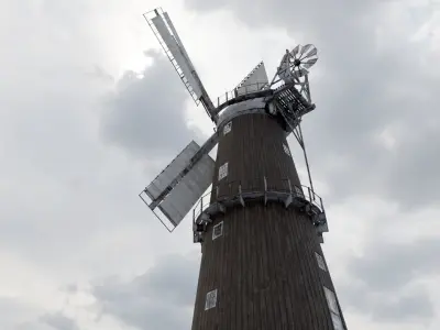 Windmill Low-poly 3D model