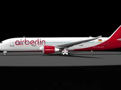 Air Berlin 787-8 Dreamliner 3D model