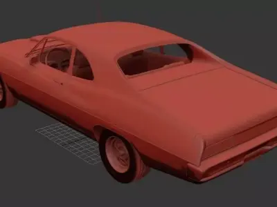 F Falcon NA Mk4 62A 429 Super Cobra Jet sedan 2door 1970 3D print model