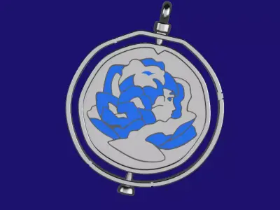 Arcane League of Legends - Powder rose necklace 3D print model