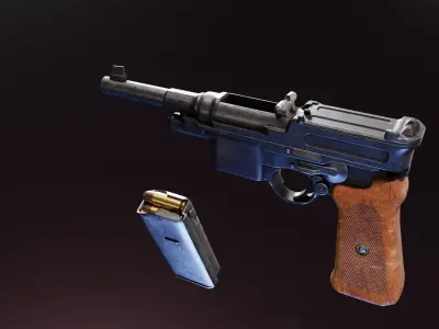 Mauser 06 08 Low-poly 3D model