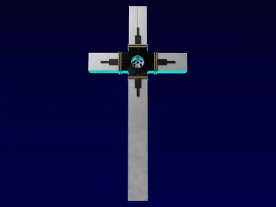 The Punisher and wolfwood gun from trigun anime 3D model