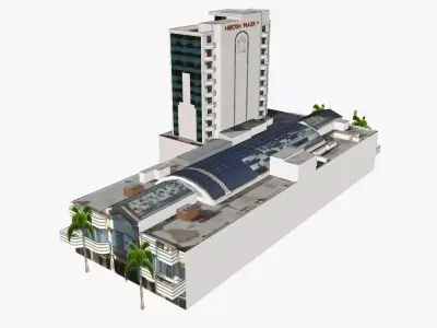 Niecon Plaza Low-poly 3D model