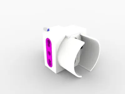 Doppia presa - Double Plug 3D model