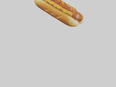 Chili dog model 3D model