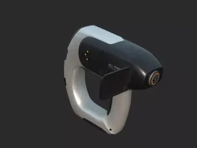 Future sci-fi style handheld scanner 3D model