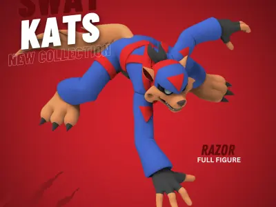 Swat Kats figures - Razor 3D print model