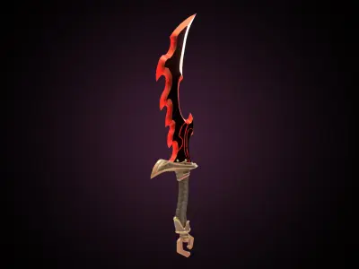 Dagger Solo Leveling Low-poly 3D model