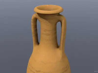 Dressel 7-11 type Amphora Low-poly 3D model