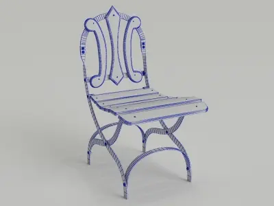 Outdoor chair 3D model get