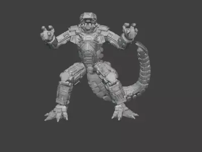 Mecha - 3D Printable Static Model 181x200x125 mm 3D print model