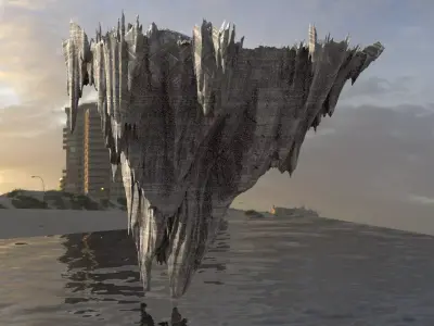 Floating Mountain 2 3D model