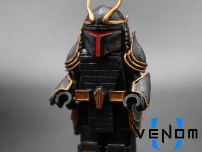 Mandalorian Samurai Brick Armor 3D Print Model 3D print model