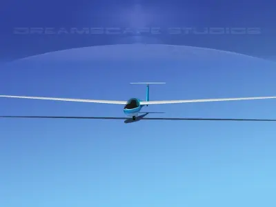 DG-400 17-Metre Motorglider V13 3D model