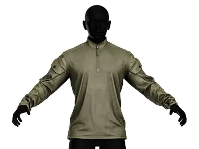 CRYE PRECISION G4 HOT WEATHER COMBAT SHIRT Low-poly 3D model