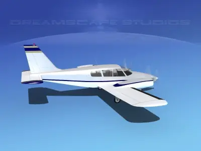 Piper PA-34 Seneca V09 3D model