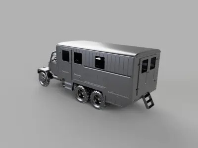 Firetruck Trailer for Praga V3S - addon  3D print model
