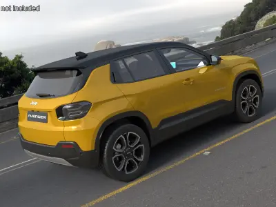 Jeep Avenger Yellow 3D model