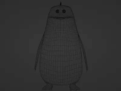 Rico from Penguins of Madagascar Low-poly 3D model