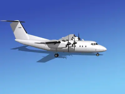 Dehavilland DHC-7 Unmarked 2 3D model