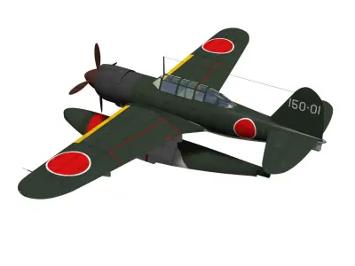 Kawanishi E15K Shiun Norm 3D model