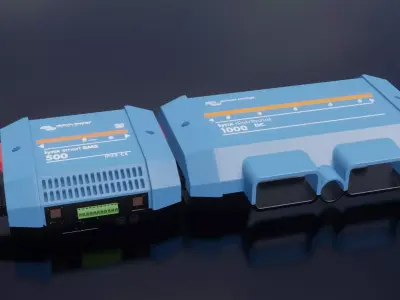 Victron Energy Lynx Smart BMS and Lynx Distributor Low-poly 3D model
