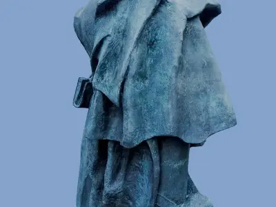 3D Monument - Juliusz Slowacki - Kyiv Ukraine - usdz gltf obj 3D model