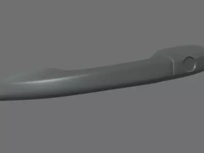 Car Door Handle 01 Low-poly 3D model