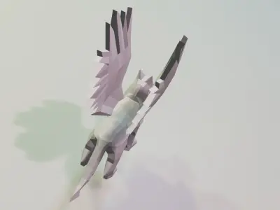 griffon eagle Low-poly 3D model
