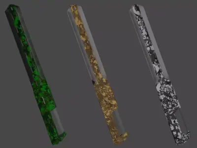 sword with tank barrel Free 3D model