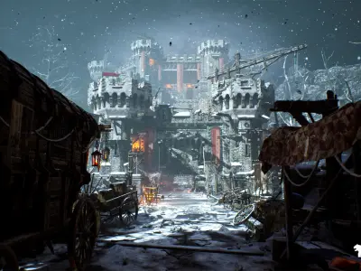 Siege of Ponthus Environment Low-poly 3D model