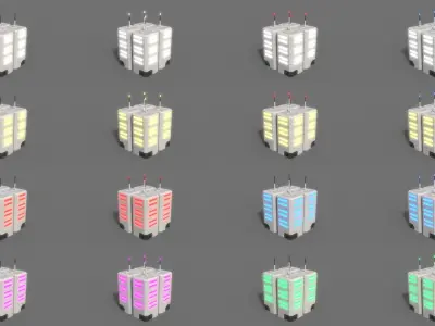 PBR Sci-Fi Building A26 Low-poly 3D model