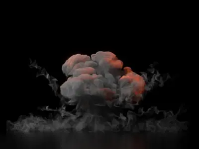 Grenade Dust Explosion 3D model