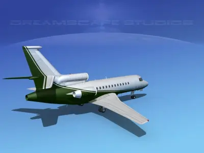 Dassault Falcon 900 V09 3D model
