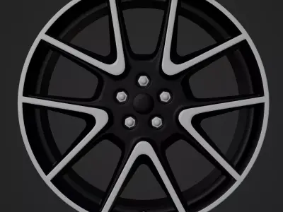 Range Rover 21in Wheels Low-poly 3D model