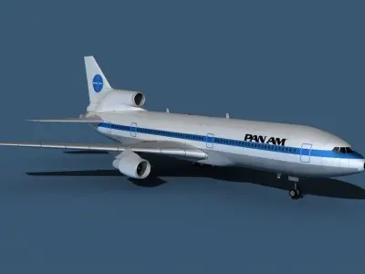 Lockheed L-1011-50 Pan American 3D model