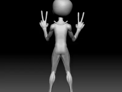 Alien Statue - 0230 3D print model